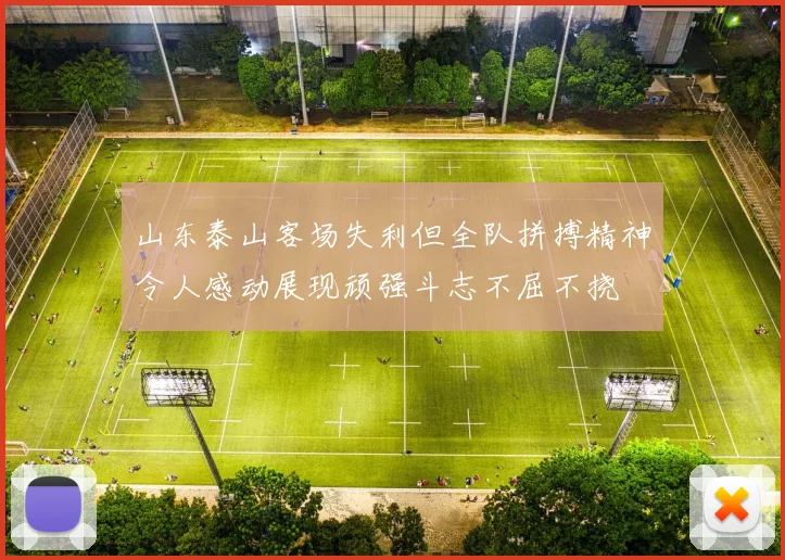 山东泰山客场失利但全队拼搏精神令人感动展现顽强斗志不屈不挠